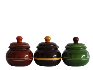 Bharani-Storage & decorative jars made with sustainably harvested wood and vegetable dyes
