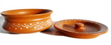 Terracotta Earthenware Serving Dish with Lid, Eco-friendly, Sustainable Dinnerware