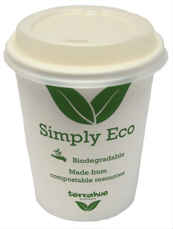 8 Oz Coffee Cup, Biodegradable,Compostable, Paper with PLA lining