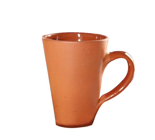 Terracotta Clay Coffee/Tea Mugs - Set of 4 -12 oz