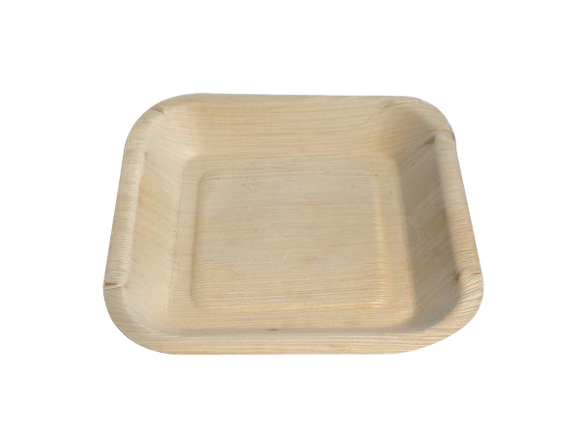 Terrahue Palm Leaf Plates,6.5 inch square, 100% Natural, Biodegradable, Compostable.